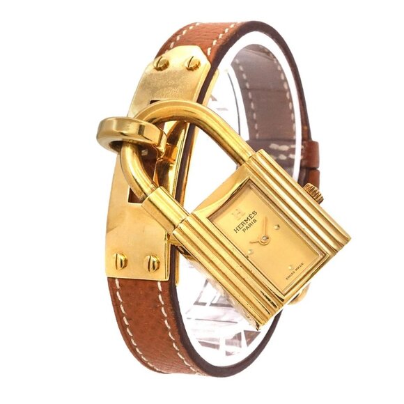 HERMES Kelly Watches Quartz Gold Dial Vintage Cadena Ladies Watch 90290771 - Picture 1 of 8